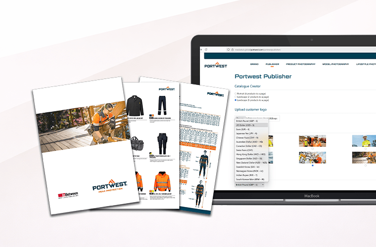 database-publishing-softwareBanner InBetween Portwest Publisher