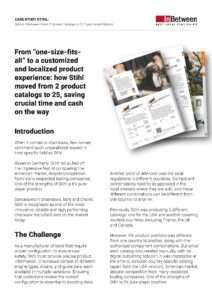 InBetween Success Story: STIHL database-publishing-softwareCase Study Stihl Layout v 2.0 Seite 2