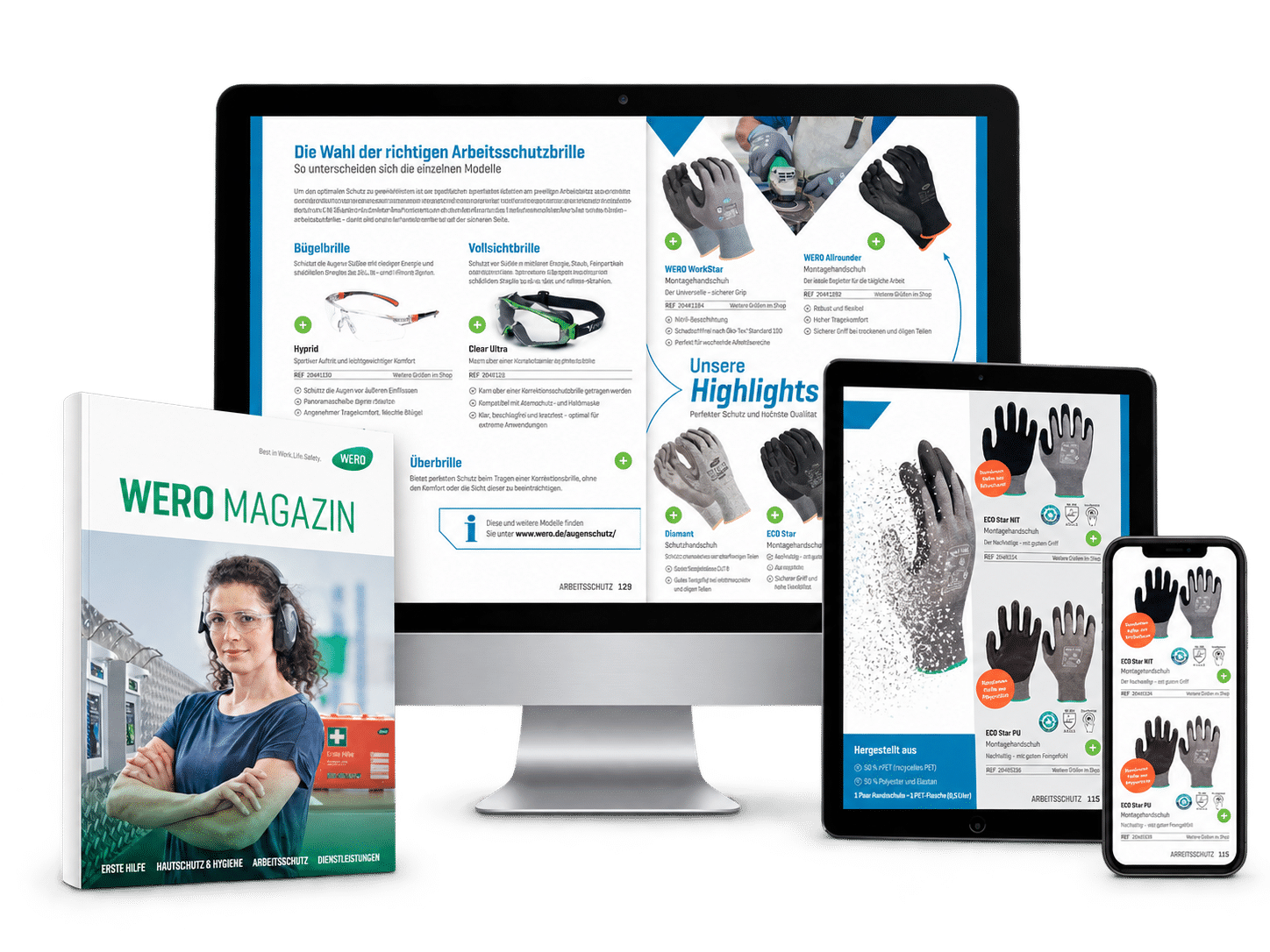 WERO technical catalog examples
